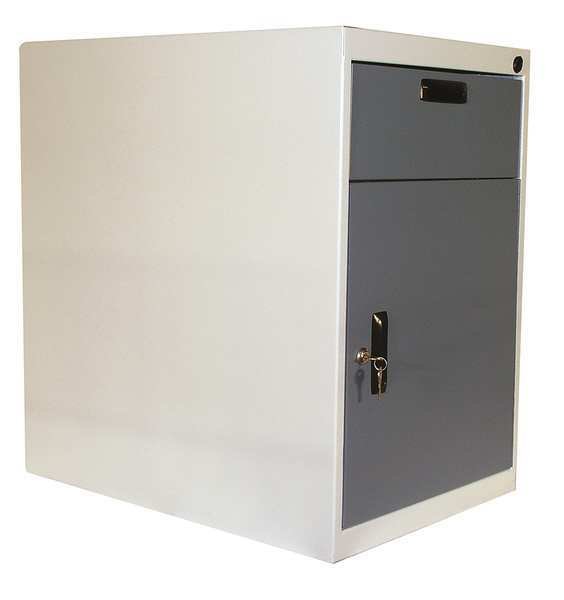 Cabinet Pedestal, 26Wx26Dx26H, White/Blue, Pro-Line, Mfr#: C1-6-SDR26-627-607