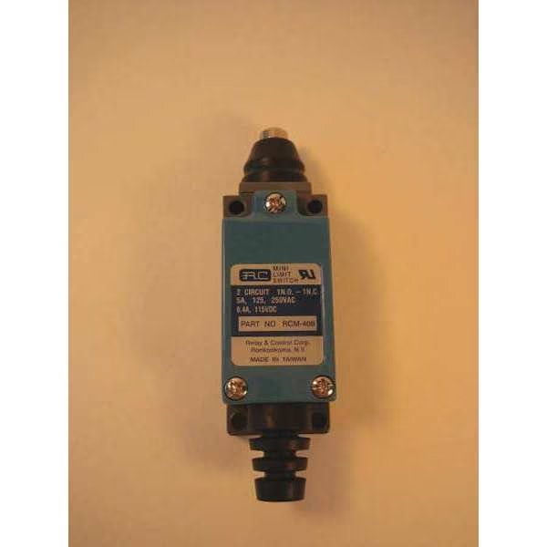 Limit Switch, Plunger, Push Rod, 1NC/1NO, 5A @ 250V AC, Relay And Control, Mfr#: RCM-408