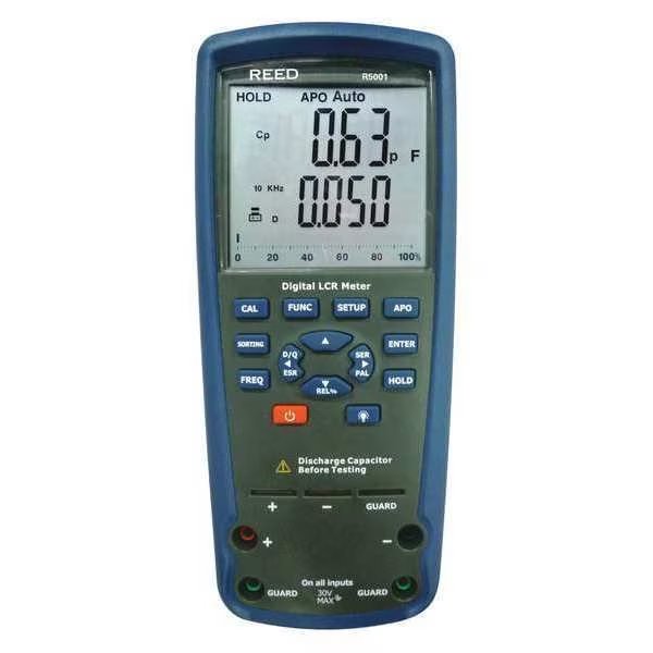 Passive Component LCR Meter, +/-0.2% Accuracy, Reed Instruments, Mfr#: R5001