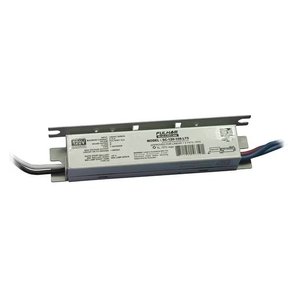 Rapid Start Ballast, 120V, F6/F8 T5, Fulham, Mfr#: SC-120-108-LT5
