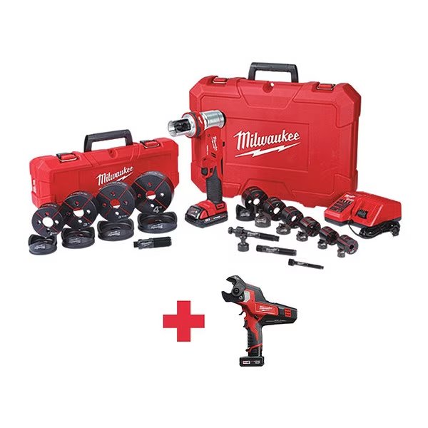 Combo Tool Kit, 2 Tools, 3 Batteries, Milwaukee Tool, Mfr#: 2677-23, 2472-21XC