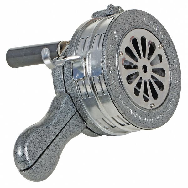 Siren, Hand Crank, Metal, Silver/Gray, Vestil, Mfr#: SIREN-100-S