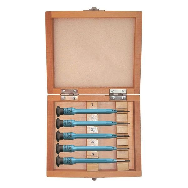 Mini Deluxe Eng Nut Driver Set, 5 Pc, SAE or Metric: SAE, Moody Tool, Mfr#: 73-0912
