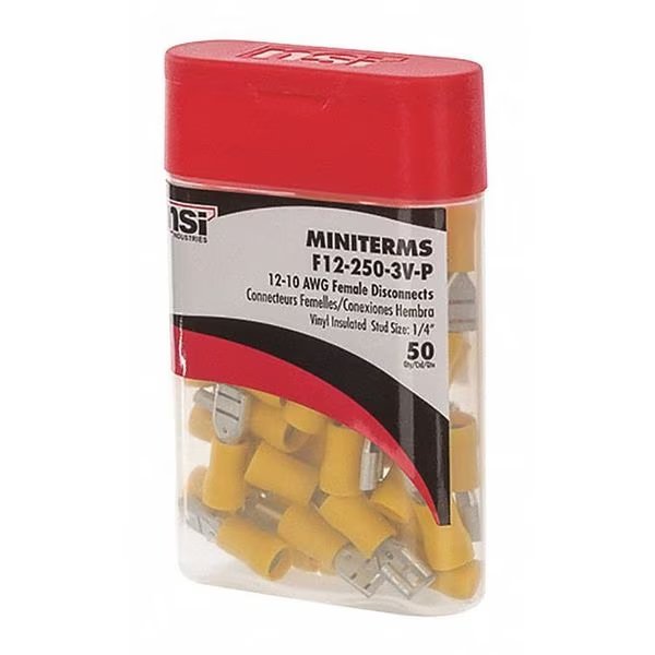 Vinyl Female Disc. 50 Pc. Pro 12-10, Nsi Industries, Mfr#: F12-250-3V-P
