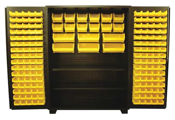 Extra-Heavy Duty Bin Cabinet, 60 in W, 78 in H, 24
