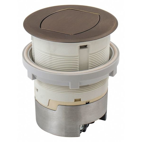 Ktcn Cntr, Receptacle, Surf Bronze, 15A Kit, Hubbell Wiring Device-Kellems, Mfr#: RCT200BZE