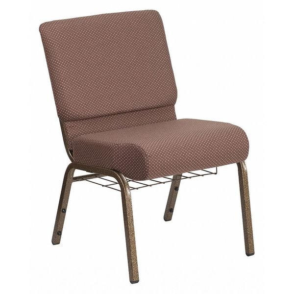 Church Chair, 21-1/4 in W 25" L 33" H, Fabric Seat, Hercules Series, Flash Furniture, Mfr#: FD-CH0221-4-GV-BNDOT-BAS-GG