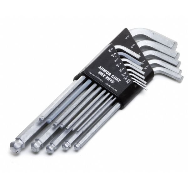 13 Piece SAE L-Shape Hex Key Set, UST260074, Armor Coat, Mfr#: UST260074