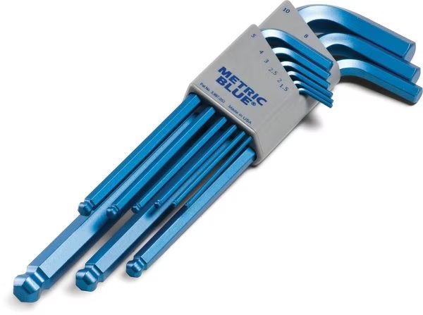 9 Piece Metric L-Shape Hex Key Set, UST197716, Metric Blue, Mfr#: UST197716