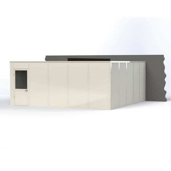 3-Wall Modular In-Plant Office, 8 ft H, 20 ft W, 20 ft D, White, Porta-King, Mfr#: VK1DW-WCM 20'X20' 3-WALL