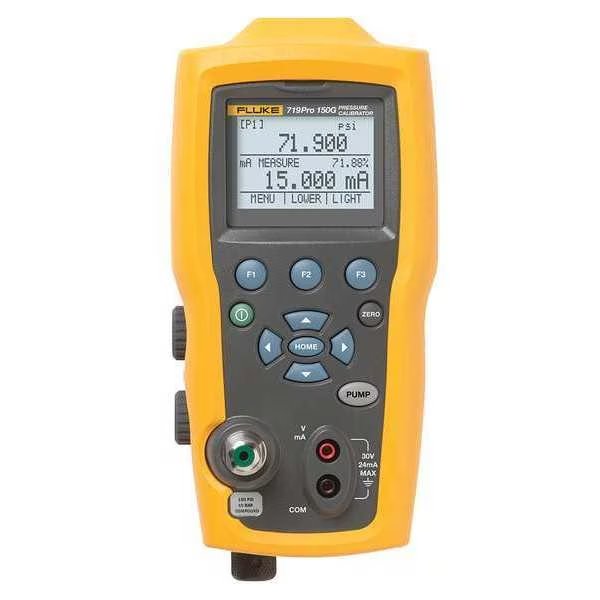 Pressure Calibrator, -12 to 150 psi, Fluke, Mfr#: FLUKE-719PRO 150G