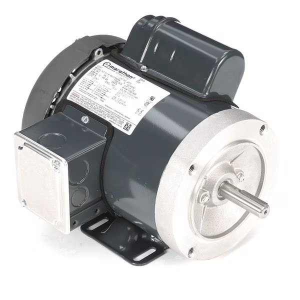 Capacitor-Start General Purpose Motor, 1/3 HP, 115/208-230V AC Voltage, 56C Frame, Marathon Motors, Mfr#: 056C17F5320