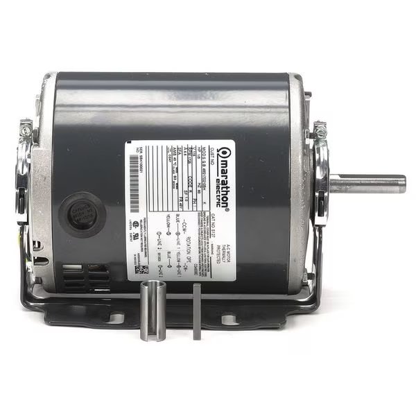SP Motor, Split-Ph, 60 Hz, 1/3 HP, Marathon Motors, Mfr#: 048S17D2105