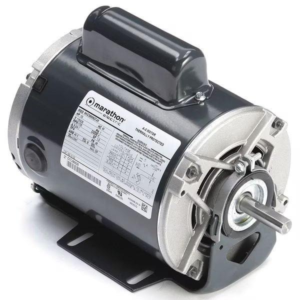 Capacitor-Start General Purpose Motor, 1/2 HP, 115/230V AC Voltage, 48 Frame, 1,725 Nameplate RPM, Marathon Motors, Mfr#: 5KC36MN27X