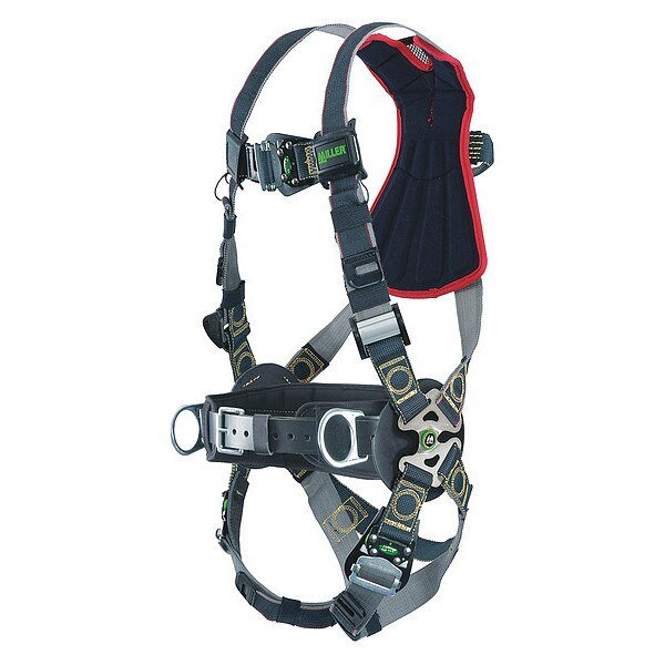 Arc-Flash Rated Full Body Harness, Vest Style, S/M, Black, Honeywell Miller, Mfr#: RKNAR-QC-BDP/S/MBK