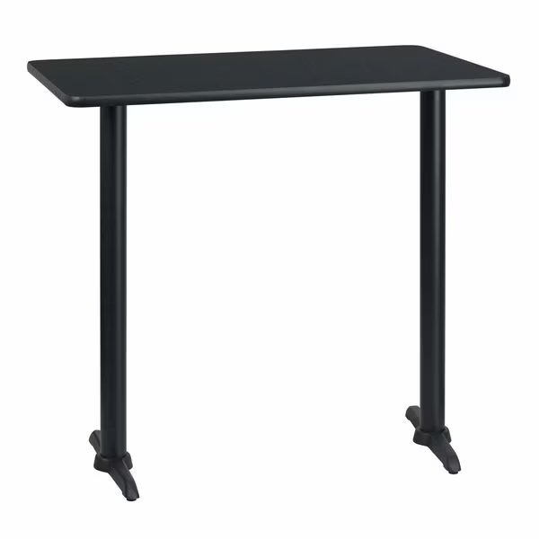 Rectangle Laminate Table Top, 30" W, 42" L, 43.125" H, Laminate Top, Wood Grain, Flash Furniture, Mfr#: XU-BLKTB-3042-T0522B-GG