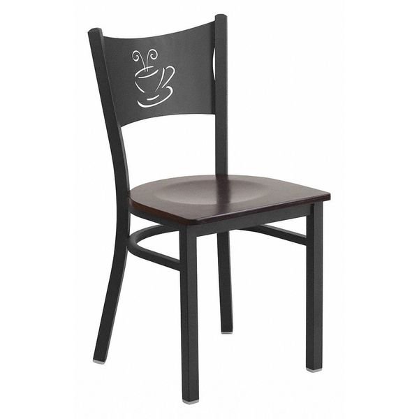 Restaurant Chair, 17-1/4 in W 20" L 33-1/4" H, Hercules Series, Flash Furniture, Mfr#: XU-DG-60099-COF-WALW-GG