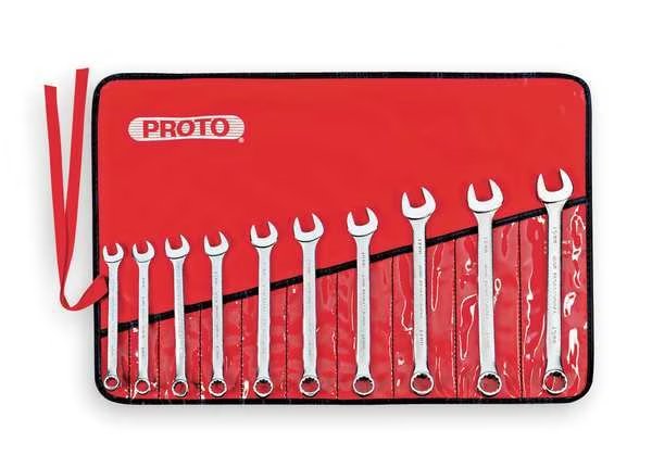 Combination Wrench Set, Metric, 10 pcs., Proto, Mfr#: J1200K-MASD