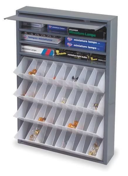 Bin Dispensing Cabinet, Tilt Out, Gray, Durham Mfg, Mfr#: 590-95