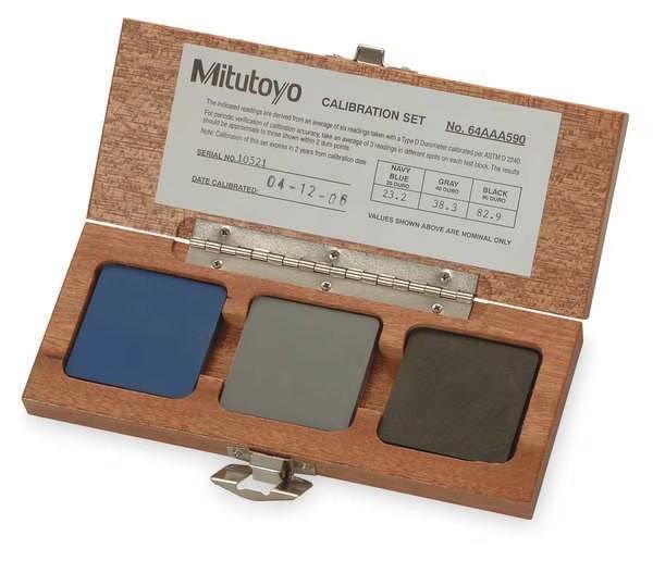 Calibration Set, Shore D, Range 20, 40, 80, Mitutoyo, Mfr#: 64AAA590