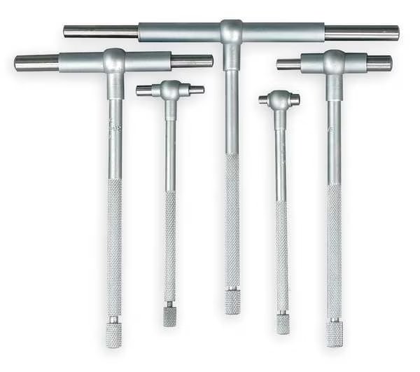 Telescoping Gage Set, 5 Pc, 0.500 to 6In, Mitutoyo, Mfr#: 155-904