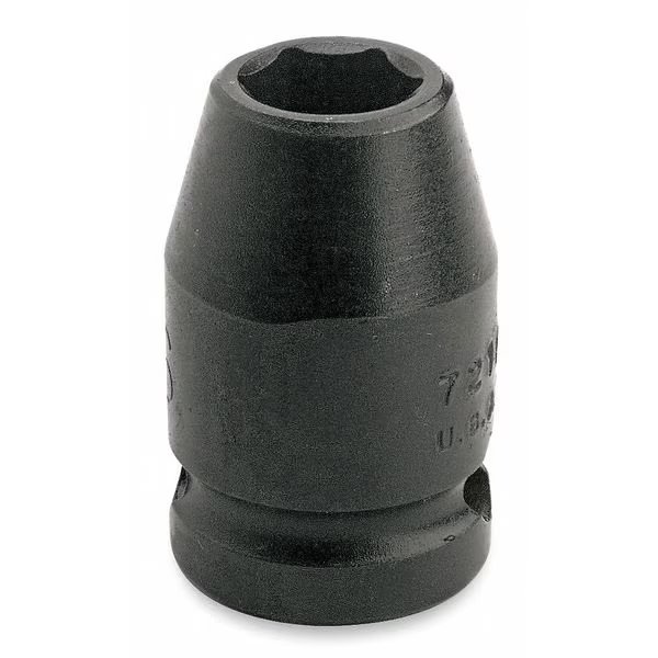 1/2 in Drive Impact Socket 16 mm Size 6 pt Standard Depth, Black Oxide, Proto, Mfr#: J7416M