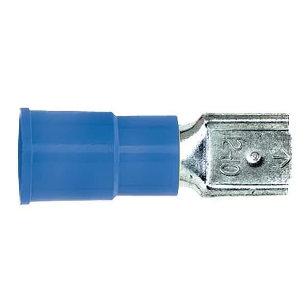 Scotchlok Female Disconnect, Blue, 16-14AWG, PK100, 3M, Mfr#: MVU14-250DFX