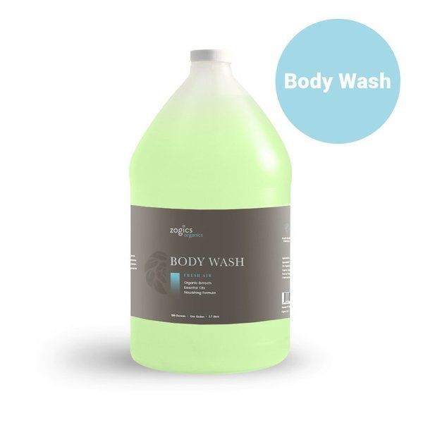 Organics Body Wash, Fresh Air, 1 gallon, Zogics, Mfr#: OBWFA128-Single