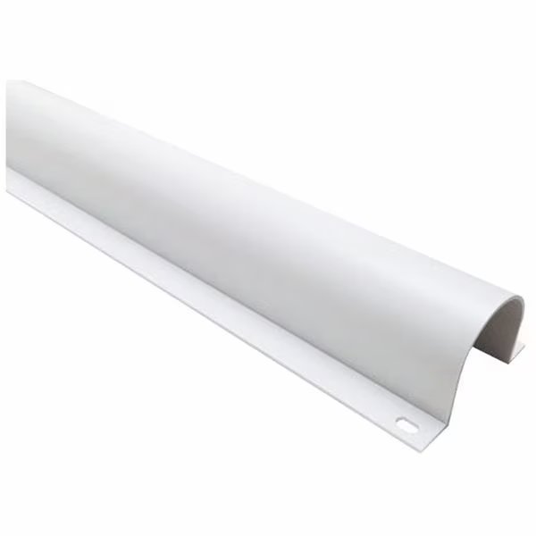 Wire Guard, White, PVC, 3 ft L, 2 13/16
