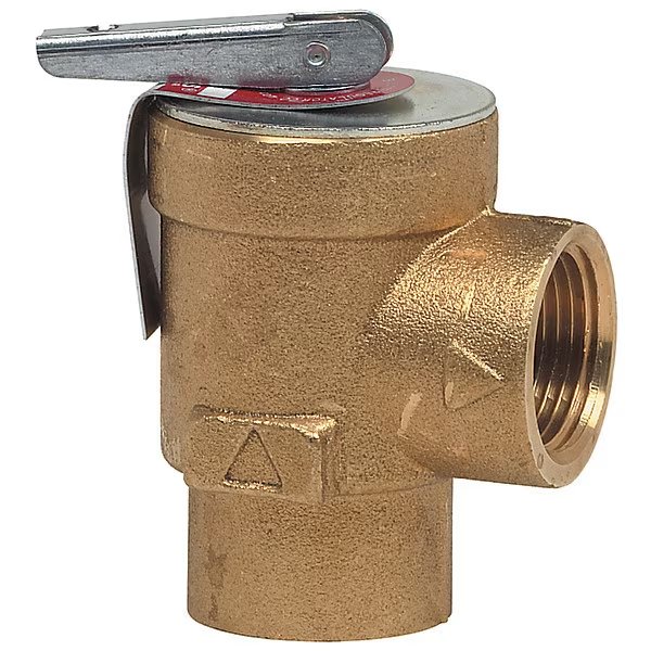 Pressure Safety Relief Valve, Brass, 30psi, Watts, Mfr#: 3/4 354A-030