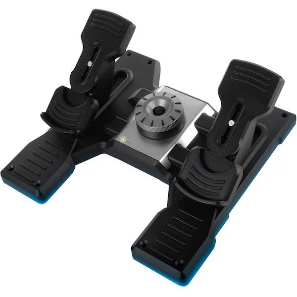 PC PRO FLIGHT RUDDER PEDALS, Logitech, Mfr#: 945-000024