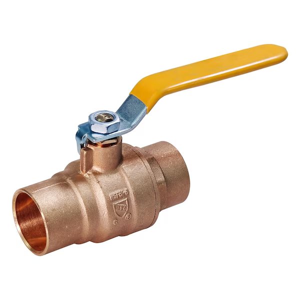 SWT Full Port Ball Valve, Brass 1", Everflow, Mfr#: 605C001-NL