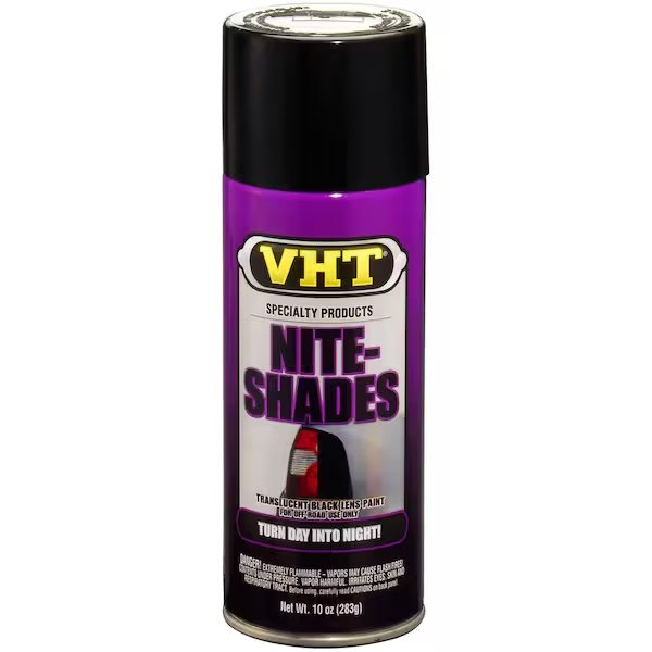 Use On Tail Lights, Fog Lights and Turn Indicators, Transparent Black, Aerosol Spray Can, 11 Ounce, Vht, Mfr#: SP999