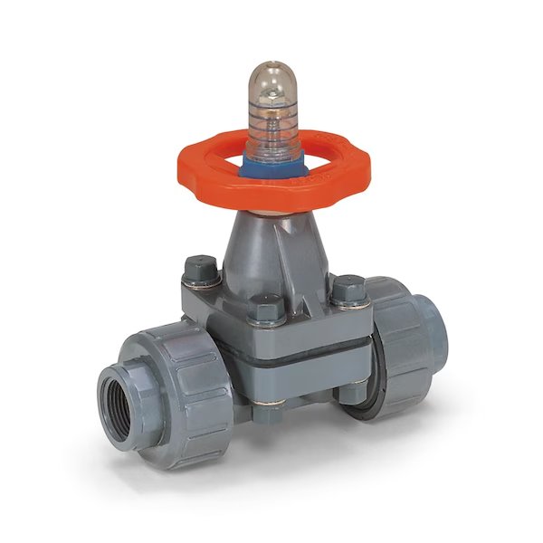 CPVC Diaphragm Valve, Hayward Flow Control, Mfr#: DAB2012UPF